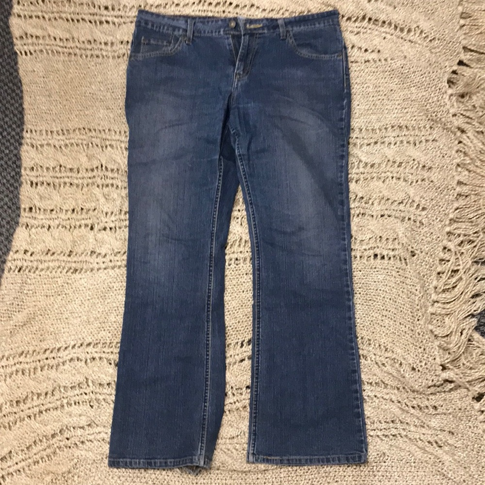 Levi Strauss low rise boot cut jeans